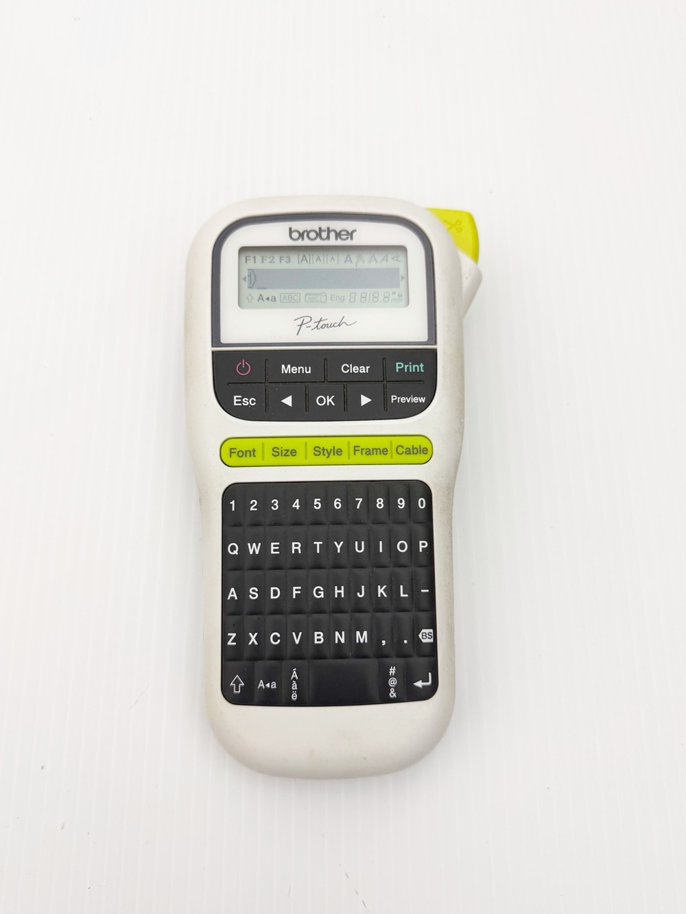 Brother P-Touch PT-H110 Handheld White Portable Label Maker with Tape Inside